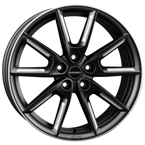 Borbet LX19 black matt silver spoke rim 8,00x19 5x112,00 ET44,00