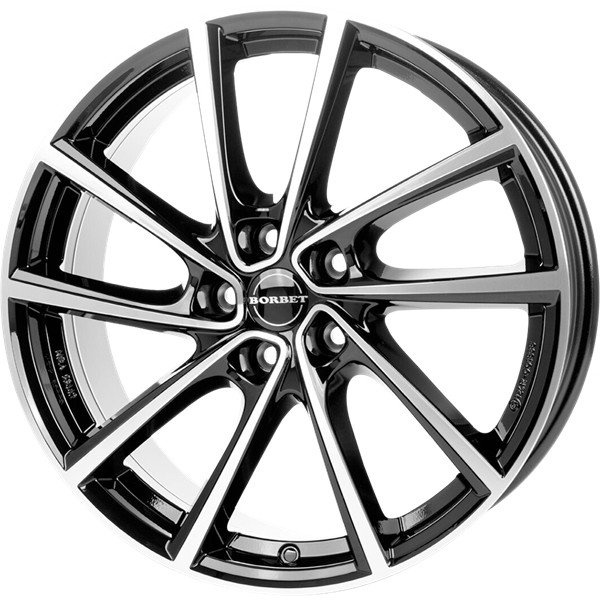 Borbet V black polished 7,00x19 5x112,00 ET43,00