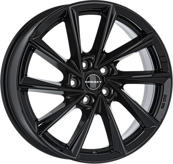 Borbet VTX black glossy 8,00x18 5x112,00 ET37,00