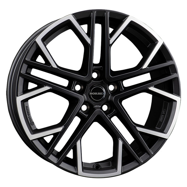 Borbet XV black polished 8,50x19 5x112,00 ET38,00