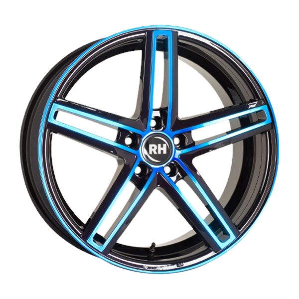 RH Alurad DG Evolution Black Polished Blue 8,00x18 5x120,00 ET35,00