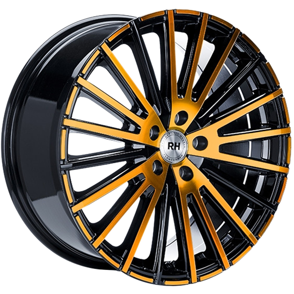 RH Alurad WM Flowforming Black Polished Orange 8,00x17 5x114,30 ET45,00