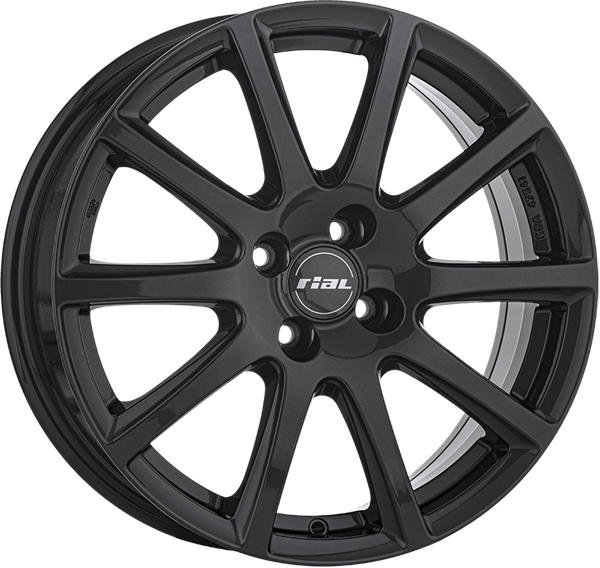 RIAL Milano Black Gloss 6,50x16 4x100,00 ET40,00