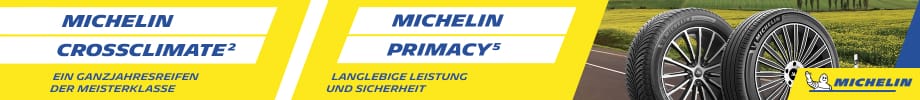 Kaufen Sie einen Satz Sommer oder Ganzjahresreifen von Michelin!