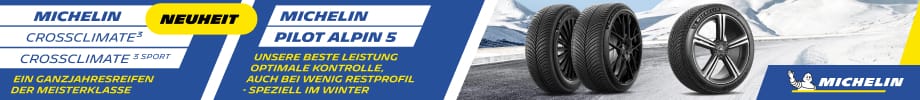 Kaufen Sie einen Satz Winter- oder Ganzjahresreifen von Michelin!