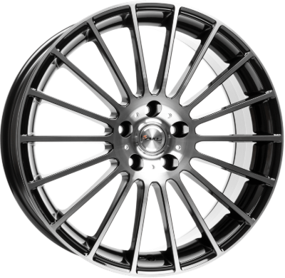 AVUS Racing AC-M03 - Black polished 8,00x18 5x114,30 ET40,00