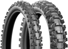 Nahaufnahme der Lauffläche Bridgestone X20 90/100-21 57 M Vorne TT