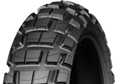 Nahaufnahme der Lauffläche Michelin Anakee Wild 80/90-21 48 S Vorne TT M/C