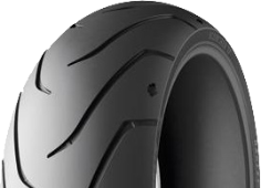 Nahaufnahme der Lauffläche Michelin Scorcher 11 140/75 R15 65 H Hinten TL M/C