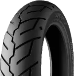 Nahaufnahme der Lauffläche Michelin Scorcher 31 100/90 B19 57 H Vorne TL/TT M/C