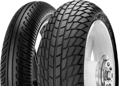 Nahaufnahme der Lauffläche Metzeler Racetec SM Rain 125/75 R420 Vorne TL NHS