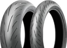 Nahaufnahme der Lauffläche Bridgestone Battlax Hypersport S22 180/60ZR17 (75 W) Hinten TL