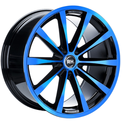 RH Alurad GT Rad Black Polished Blue 10,00x19 5x112,00 ET45,00