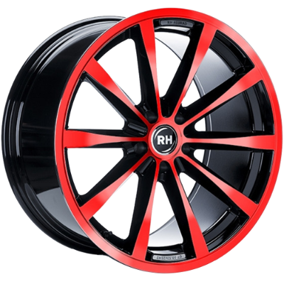 RH Alurad GT Rad Black Polished Red 10,00x19 5x120,00 ET45,00