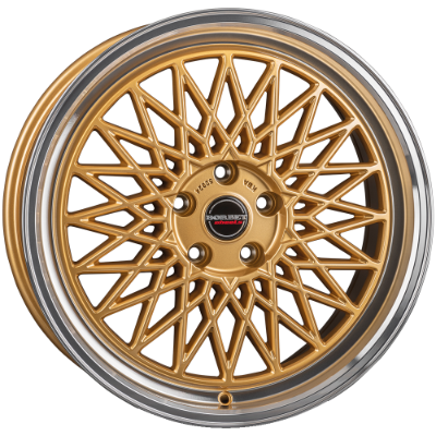 Borbet B gold rim polished 7,00x17 4x100,00 ET25,00