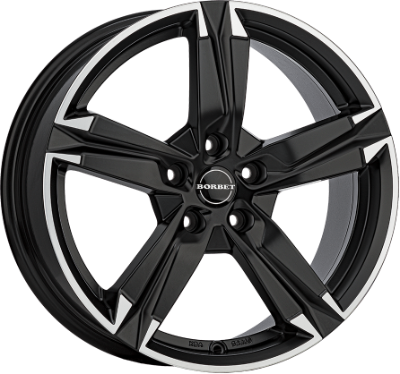 Borbet T10 black polished 6,50x16 5x112,00 ET46,00