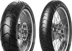 Nahaufnahme der Lauffläche Metzeler Tourance Next 2 90/90V21 (54 V) Vorne TL M/C