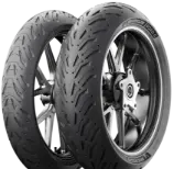 Nahaufnahme der Lauffläche Michelin Road 6 120/70ZR19 (60 W) Vorne TL M/C