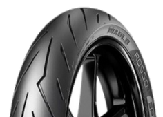 Nahaufnahme der Lauffläche Pirelli Diablo Rosso Sport 100/80-17 52 S Vorne/Hinten TL M/C