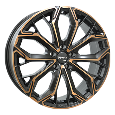MONACO WHEELS Grand Prix C 17 Black Copper Polished 8,00x19 5x112,00 ET35,00
