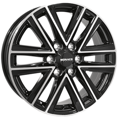 MONACO WHEELS VT1 Black Polished 6,50x16 6x120,00 ET49,50