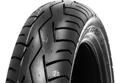 Nahaufnahme der Lauffläche Bridgestone BT 45 140/80 B17 69 V Hinten TL M/C