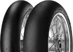 Nahaufnahme der Lauffläche Metzeler Racetec SM 125/75 R17 Vorne TL NHS K1 Soft