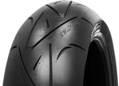 Nahaufnahme der Lauffläche Continental ContiSportAttack 190/55ZR17 (75 W) Hinten TL M/C
