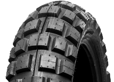Nahaufnahme der Lauffläche Continental TKC 80 Twinduro 4.10-18 66 P Hinten TT M/C M+S