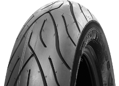 Nahaufnahme der Lauffläche Michelin Commander II 100/90 B19 57 H Vorne TL/TT M/C