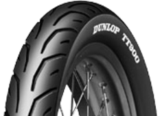 Nahaufnahme der Lauffläche Dunlop TT900 2.50-17 43 P Vorne/Hinten TT