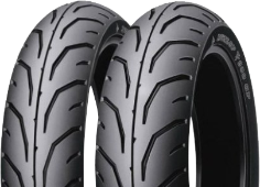 Nahaufnahme der Lauffläche Dunlop TT900 GP 120/80-14 58 P Hinten TT